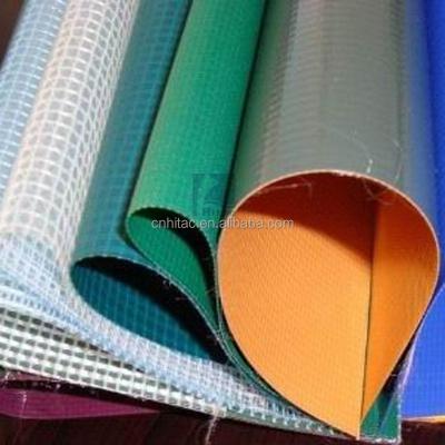 China China Supplier Single Pollution Resistant Woven Glossy PVC Laminated Tarpaulin for sale