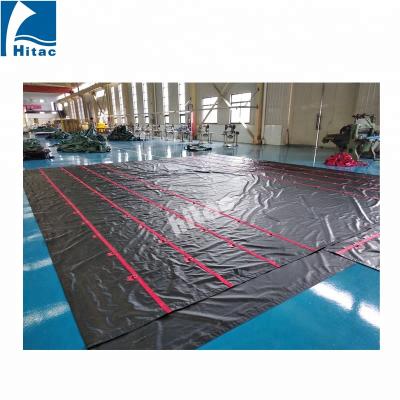 China Black PVC 18oz Anti-UV Waterproof Anti-UV Fabric For Truck Tarps for sale