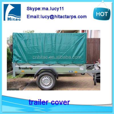 China 100%waterproof 8x5 PVC Fabric Cargo Waterproof Trailer Cover Utility Tarpaulin for sale