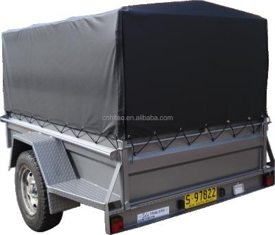 China Single Custom PVC 8'x6 Cage Trailer Cover , Cargo Trailer Cover Tarp for sale