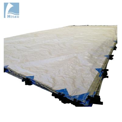 China Strong Duty UV Resistant 14.5Mil 8OZ poly Hay Tarps, Hay Tarpaulin, Hay Bale Tarpaulin for sale