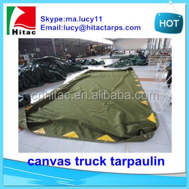 China Waterproof Waterproof Canvas Truck Tarp for sale