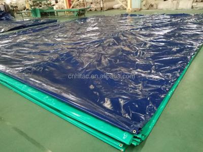 China Waterproof Plain 18oz/610gsm PVC Tarpaulin Truck Covers, Truck Tent Dust Cover Tarps for sale