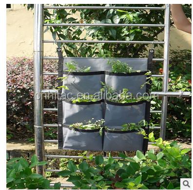 China Waterproof Vertical Garden Planter Wall Pocket Vertical Planter Hanging Grow Bags for sale