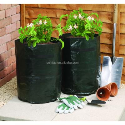 China Waterproof PE Potato Grow Bag With Handles And Drainage Holes, Potato Growing Bags for sale