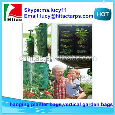 China Strong And Durable Hanging Upside Down Planter Bags, Vertical Gardening From Walls for sale