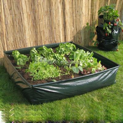 China Waterproof durable reusable plastic garden vegetable planting bag, vegetable planter for sale