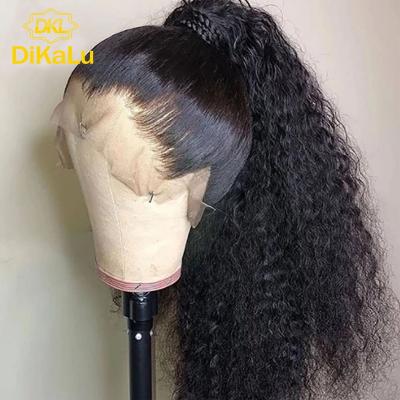 China Transparent Lace Front Wigs, Straight 360 Full Lace Hair DKL 360 Silky Straight Glueless HD Human Hair Frontal Wigs For Black Women for sale