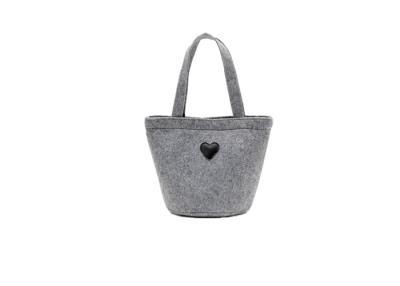 Cina Modello del cuore di stile di modo della borsa del feltro di 20*41 cm con superficie impermeabile in vendita