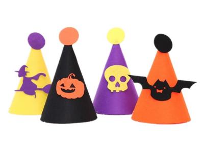 Chine Ornements de Halloween de feutre d'OEM et d'ODM, chapeau de feutre durable à la mode de Diy à vendre