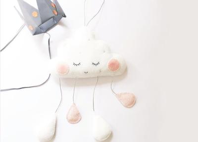 China 3 Colors Felt Fabric Crafts Cloud Raindrop Pendant Photo Prop Hanging Decoration for sale