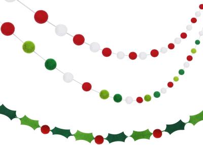 Cina Insegna di Pom Pom del feltro della decorazione della ghirlanda del campione libero in vendita