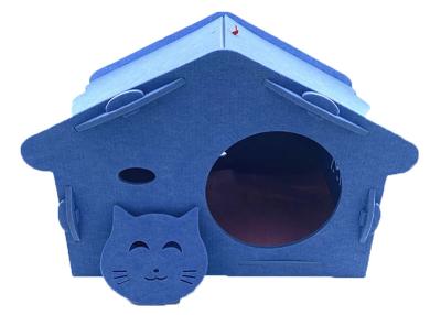 China 36.5*39.5*51.5CM Detachable EN71 Felt Pet Cave House for sale