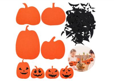 China Diy 1pc/Bag sentía etiquetas engomadas de la cara de la calabaza de la decoración de Halloween en venta