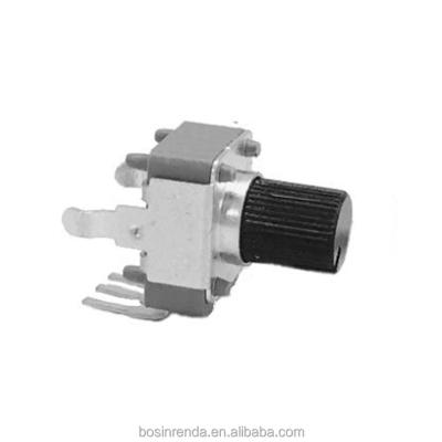 China High Quality Rotary PC Pin Potentiometer 9mm b50k 5pin 9mm Carbon Potentiometer for sale