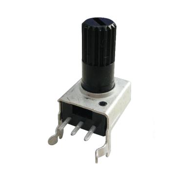 China PC Pin High Quality Rotation Potentiometer Custom Push Button Rotary Potentiometers for sale