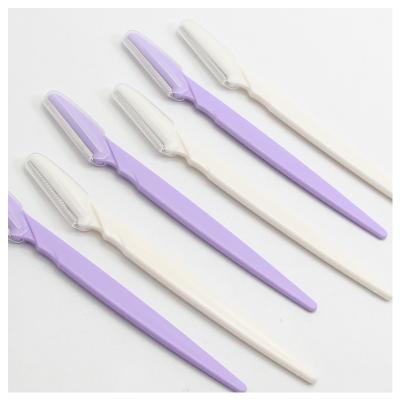 China Eyebrow Shaving Factory Eyebrow Razor Bent Eyebrow Shaping Knife Trimmer For Women Eyebrow Shaving for sale