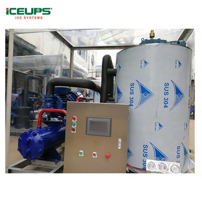 China Fishing Processing ICEUPS Daily Capacity 5000KG Seawater Flake Ice Machine for sale