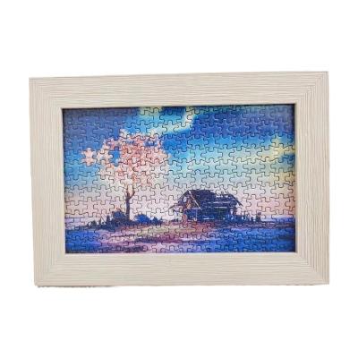 China High Quality DIY TOY Photo Frame Wooden Puzzle Customized Unique Paper Cardboard for sale