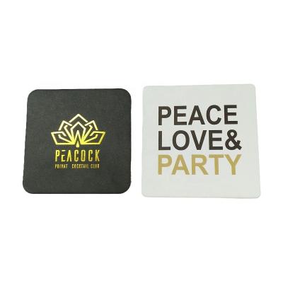 China Sustainable Bar Mat Waterproof Coaster Kitchen Water Proof Kitchen Accessories Paper Coaster for sale