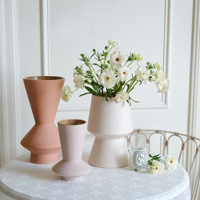 China Vintage Minimalist Matte Flower Creative Pastoral Vase for sale