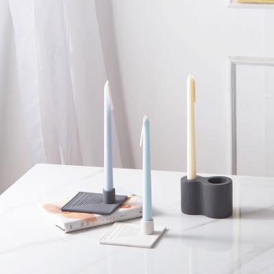 China Nordic wholesale Amazon hot sale home decoration porcelain candlestick holder decoration for wedding decoration for sale