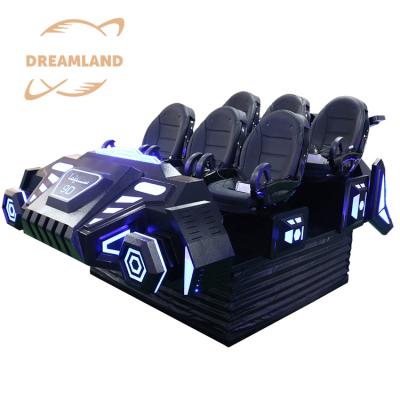 China Metal+acrylic VR attraction equipment 9d virtual reality 6 seats vr cinema chair for amusement park Te koop