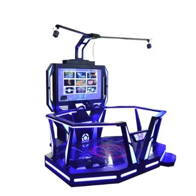 中国 Metal+acrylic 9D Games Platform Interactive Shooting Standing Virtual Reality Arcade Game Machine With HTC VIVE 販売のため