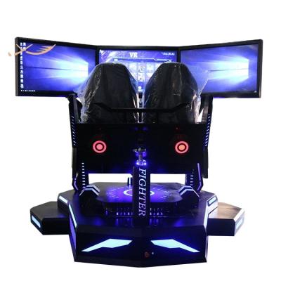 China Amusement Park VR Simulator 9d Video Games 2 Seats vr Racing Car Game Virtual Amusement Room/VR Game Center For Fast And Furious Te koop