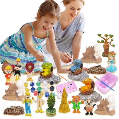 China DIY Craft Toys Improve Ability Painting Diy Doodle Dinosaur Scene Thinking Toys for sale