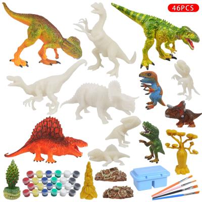 China Art Toys Interesting Dinosaur Parent-child Educational Colorful Hand-painted Toy for sale