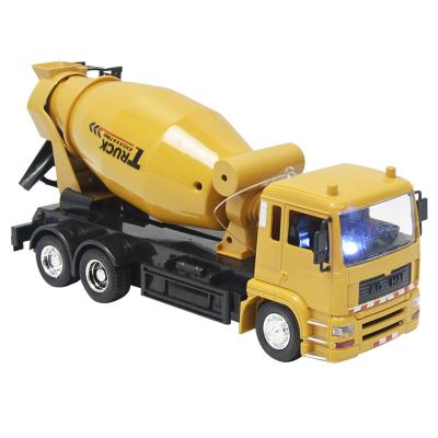 China Hot Sale 1:24 Engineering Vehicle Toy Electric Cars Models Eco-friendly Cement Material Hot Sale Remote Control Dump Truck For Kids for sale