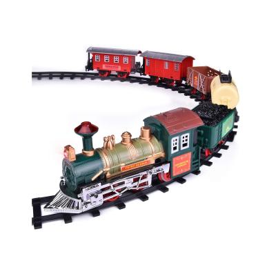 China Battery Operated Model Toy Railway Track Toys Railcar Eco-friendly Material Musical Series Train Kit For Kids for sale