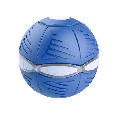 China Durable/Transform/New Design Flying Saucer UFO Outdoor Toys Bounce/Glow Luminous Flat Disc Phlat Ball Magic Ball Relaxation Toys For Kids for sale