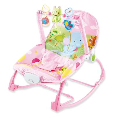 China New Design Hot Selling Vibration Music Baby Electric Swing Rocking Chair Game Sleeper With Hanging Toys For Baby for sale