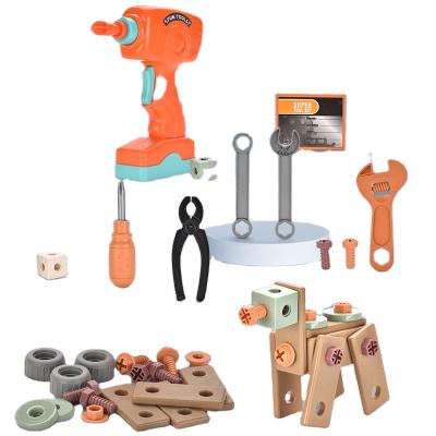 China Toy Tool Set Hot Selling Funny Simulated Electric Toys Pretend Play House Machine Tool Set Creative DIY Toys For Children Kids for sale