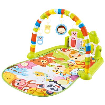 China Toy Factory Wholesale Baby Fitness Pedal Piano Toy Music Educational Toy Mat with Rattle Set Baby Toy Baby Play Blanket for sale