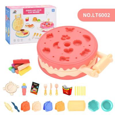 China 2021 Latest DIY ABS pp capacity imagination color cake burger machine toy creative practical set for sale