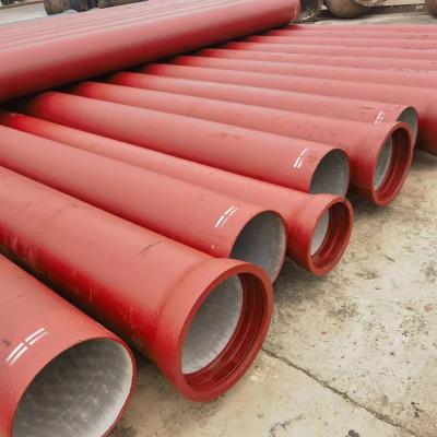 China Drinkable Water/Sewage Water China Ductile Iron Pipe Professional Iso2531 Iso9001 En598 En545 Cement Lined Ductile Cast Iron Pipes And Fitting for sale