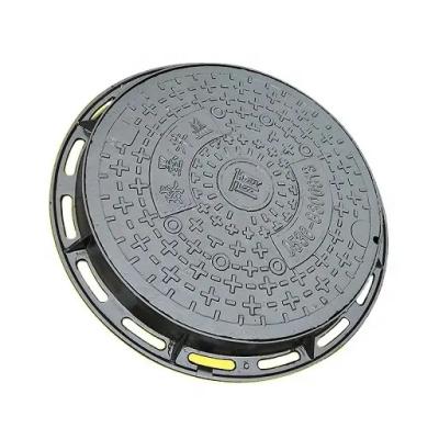 China Industry Customized Square Round 400kn 60x60 round cast iron c250 en124 d400 dn700 iron manhole cover for sale