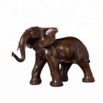 China Europe Home Decor Metal Ornament Bronze Animal The Elephant Statue Sculpture for sale