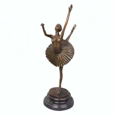 China ArtsHom Europe ArtsHom DS-318 Handmade Female Bronze Sculpture Girl Statue Girl Statue Figurine Study Room Decor for sale