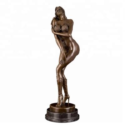 China Europe Living Room Decoration Naked Girl Figurine Naked Female Sculpture for sale