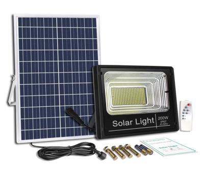 China Jd Induction 200w Residential Flood Light With Solar Panel for sale