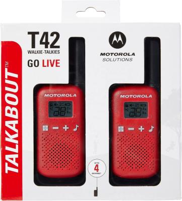 China Talkabout T42  red color  PMR446 radios  license free twin pack Digital Intercom mini kids walkie talkie for MOTOROLA solutionS TALKABOUT T42 for sale