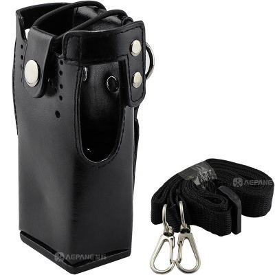 China PU hard Leather Walkie talkie Carrying Holder Holster case for Motorola 2-Way Radio GP328/338/PRO5150/PRO7150/HT750/HT1250/GP340 Gp328 for sale