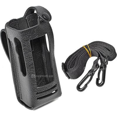 China walkie talkie Hard Leather Protective Sleeve Bag Holster Case for Motorola 2-way radio DP4400 DP4401 DP4600 DP4800 DP4801DP4401e 6550 for sale