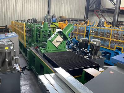 China Galvanized Steel Stud And Track Roll Forming Machine 15-20 Stations With 3Kw Power zu verkaufen