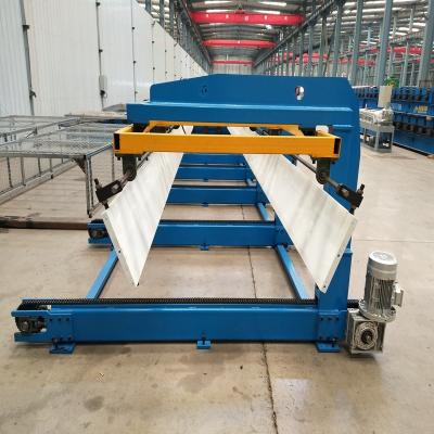 Chine Couvrez la machine automatique d'empileur de feuille de feuille de panneau/machine d'empilement automatique pour le panneau en acier à vendre