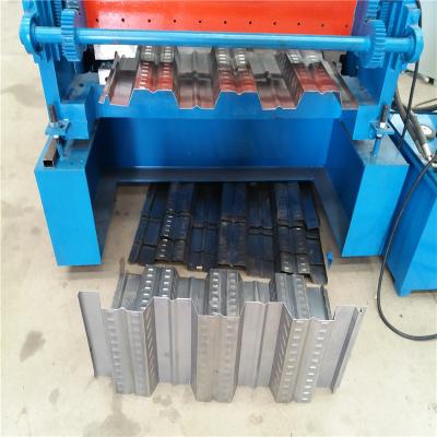 China Heavy Duty 18-20 Station Floor Deck Roll Forming Machine Hydraulic Cutting Blue Color en venta